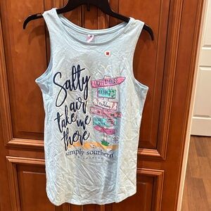 Simply Southern Light Blue Signpost Tank